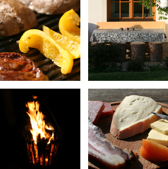 eten zomer de Berghut Oostenrijk bergwandelen bbq
