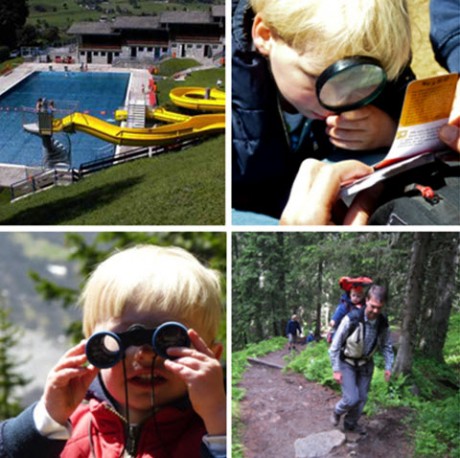 met kleine kinderen naar de Bergen pension hotel kindvriendelijke vakantiebestemming in de Berghut  in Oostenrijk