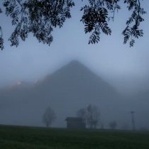 Zo werden onze bergen vanmorgen wakker