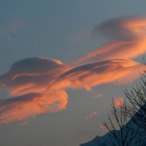 Zomaar, gisteravond, in de lucht